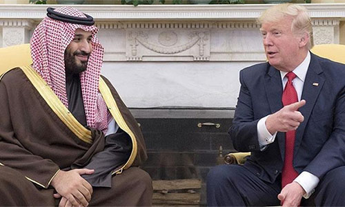 Trump con Bin Salman Senadores de EEUU ven culpable al príncipe saudí por la muerte de Jashoggi